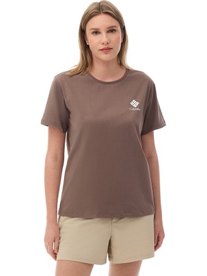 Columbia CSC Stacked Mini Gem Logo Kadın Kısa Kollu T-Shirt