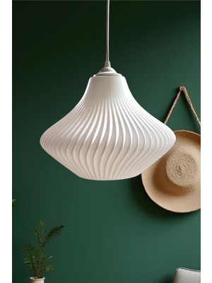 PremiumPort Beyaz Sarkıt Avize, Yatak ve Oturma Odası Için Şık Aydınlatma Seçeneği