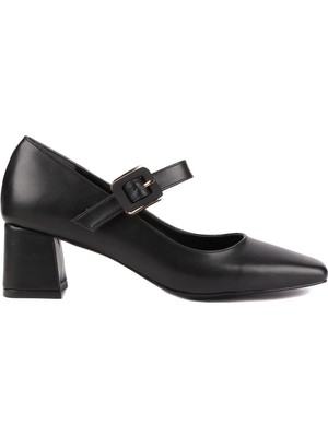 Stato Mars Tokalı Kadın Topuklu Ayakkabı Şık Klasik Günlük Rahat Ofis Stili