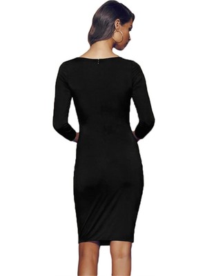 Mixora TP101396 Ön Kısmı Bağcıklı Tek Parça Elbise