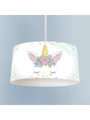 PremiumPort Rüya Gibi Çiçekli ve Yıldızlı Bebek ve Çocuk Odası Avizesi