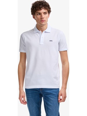 U.s. Polo Assn. Erkek Beyaz Tişört Basic 50326963-VR013