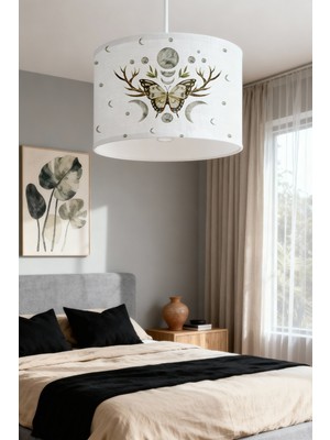 PremiumPort Bohem Kelebek Desenli Çocuk Odası Avize, Şık ve Renkli Tasarım