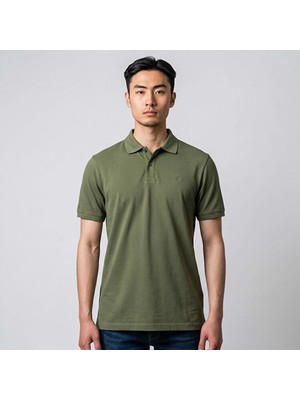 Lumberjack CT953 Yakali Erkek Tshirt - Haki
