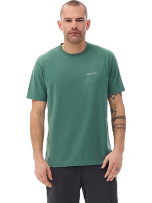 Columbia Csc Basic Slogo Brushed Erkek Kısa Kollu T-Shirt