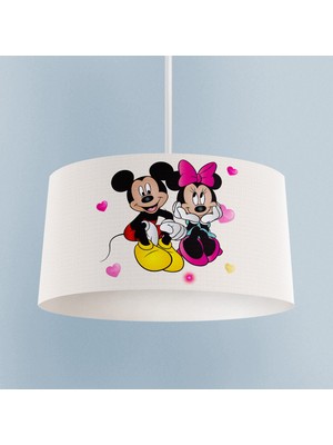 PremiumPort Mickey ve Minnie Mause Temalı Çocuk Odası Avizesi, Renkli ve Eğlenceli Işıklandırma