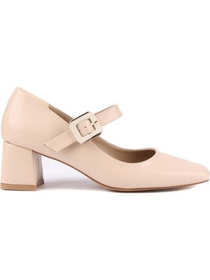 Stato Mars Tokalı Kadın Topuklu Ayakkabı Şık Klasik Günlük Rahat Ofis Stili