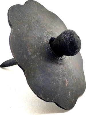 Nemere Antika Tarz Dekoratif Pirinç Düğmeli Kabara - 40 Mm, Oksit