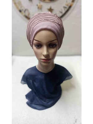 Ergül Hazır Duvak Simsiz Vizon Rengi Nuray Bone Duvak,hazır Duvak,düğün,hazır Şal,hazır Türban,abiye Şal,sünnet,nişan,söz