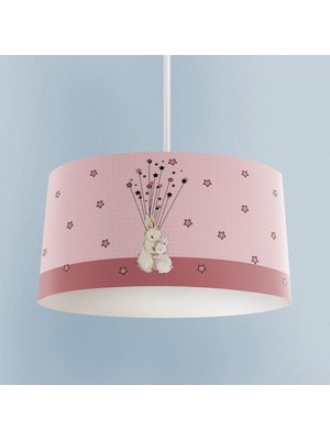 PremiumPort Sevimli Tavşan Desenli Bebek ve Çocuk Odası Avizesi