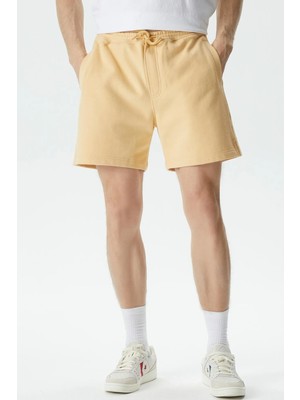 Soon To Be Announced Logo Classic Men's Short Erkek Pamuk Şort Sarı