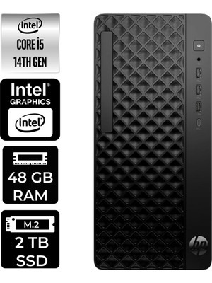 HP Prodesk 2 Tower G1I i5 14500 48GB RAM 2TB SSD Win11 Home B6XX1ETPN331 Masaüstü Bilgisayar + Per4 USB