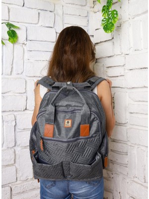 Nil Avm Remuse Unisex Sırt Çantası Gri