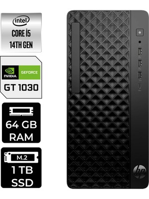 HP Prodesk 2 Tower G1I i5 14500 64GB RAM 1TB SSD Win11 Home B6XX1ETPN454 Masaüstü Bilgisayar + Per4 USB