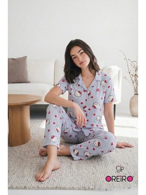 OREİRO Hello Kiitty Bambu Pijama Takım