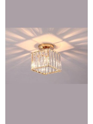 PremiumPort Şık Kristal Taşlı Tavan Avizesi, Modern Dekorasyon Için Ideal