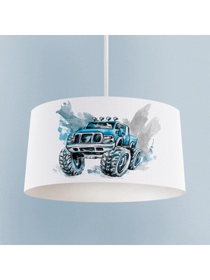 PremiumPort Jeep Desenli Bebek ve Çocuk Odası Avizesi, Şık ve Eğlenceli Aydınlatma