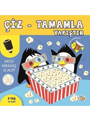 0-6 Yaş Yayınları Haydi Arkadaş Olalım - Çiz-Tamamla-Yapıştır