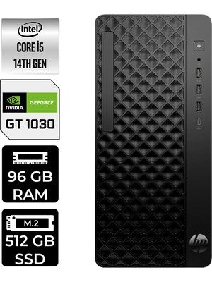 HP Prodesk 2 Tower G1I i5 14500 96GB RAM 512GB SSD Win11 Home B6XX1ETPN457 Masaüstü Bilgisayar + Per4 USB