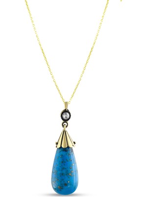 Lial Diamond 0.07 Karat Elmas ve Değerli Taş Kolye, Doğal Pırlanta, Sertifikalı Mücevher