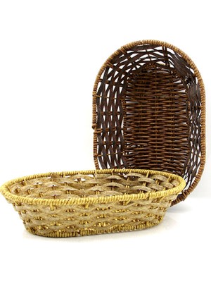 Kont Oval Ahşap Ekmek Sepet (5067)