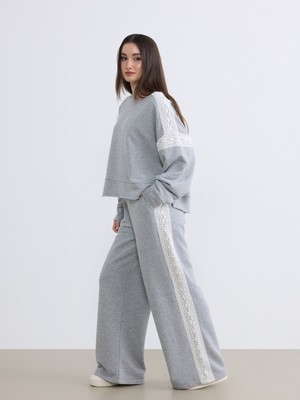 Soulife Petite Bisiklet Yaka Kadın Sweatshirt