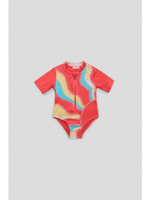 GB Baby Bg Store Kız Bebek Desenli Mayo