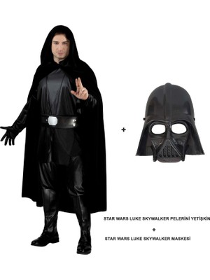 Kont Star Wars Luke Skywalker Pelerini Yetişkin ve Maskesi (5067)