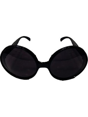 Kont 80 Li Yıllar Siyah Renk Nostalji Yeşilçam Parti Gözlüğü (5067)