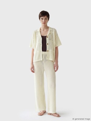 Soulife Beli Lastikli Ajurlu Kadın Pantolon