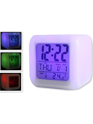 Kont Renk Değiştiren Küp Saat