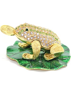 Kont Swarovski Taşlı Tekli Kurbağa Model 2
