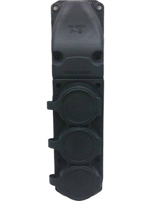 Kont 3lü Kaucuk Topraklı Klemens Kapaklı (5067)