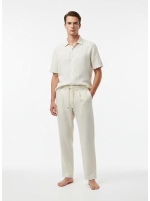 Only & Sons Onswake Loose Tapered 0329 Pant Frml Erkek Beyaz Pantolon - 22037262