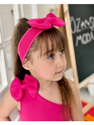 Özşe Moda Fuşya Scuba Crop Etekli Takım