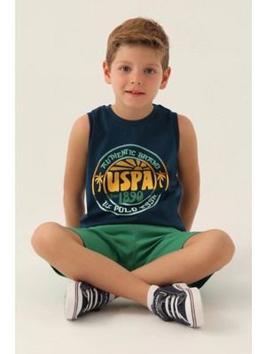Kont Us Polo 1776-G Erkek Çocuk Şort Takımı