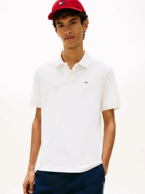 Tommy Hilfiger Tjm Reg Ess Polo Ext Erkek Beyaz Polo - DM0DM22711