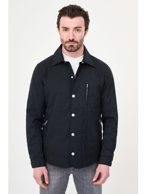 MCR Kapitone Slim Fit Gömlek Yaka Çıtçıtlı Erkek Mont