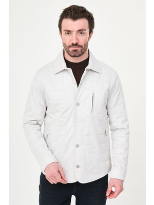 MCR Kapitone Slim Fit Gömlek Yaka Çıtçıtlı Erkek Mont