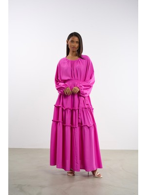 HANIQA Fırfırlı Elbise