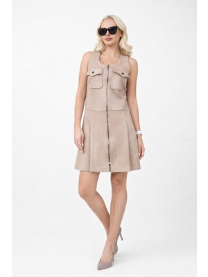 Unique Süet Kumaş Elbise