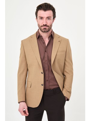 MCR Düz Slim Fit Mono Yaka Erkek Ceket