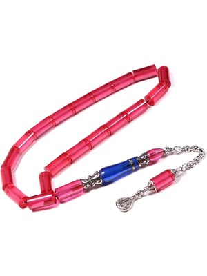 Tesbihkenti 19'lu Nakkaş Imameli Ateş Kehribar Tesbih