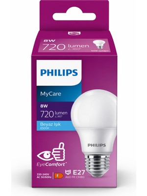 Philips Phılıps Mycare 8W LED Ampül Beyaz Işık