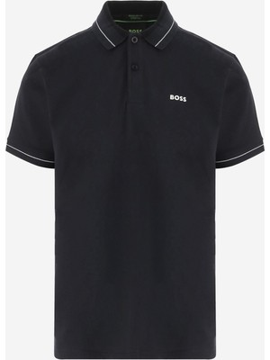 Boss Erkek Regular Fit Logo Baskılı Kısa Kollu Pamuklu Lacivert Polo Yaka T-Shirt 50559369-402