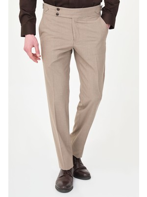 MCR Düz Slim Fit Beli Tokalı Erkek Pantolon