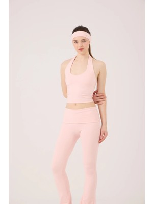 Holly Lolly Ellen Büstiyer Pembe Kolsuz Normal Yaka Dokuma Kumaş Kadın S Beden