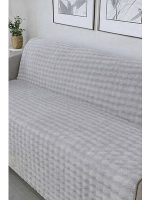 Hig Store Tavşan Tüyü Ithal Bubble Ultra Yumuşak Kaymaz Yıkanabilir Koltuk/çekyat Örtüsü 170X210 Büyük Ebat