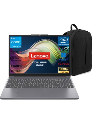 Lenovo Idepad Slim 3 15IRH10 I5-13420H 20GB Ddr5 512GB SSD Wuxga 15.3" IPS WIN11 Taşınabilir Bilgisayar 83K100Q0TR-P3