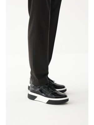 Derinet Hakiki Deri Bağcıklı Erkek Sneaker